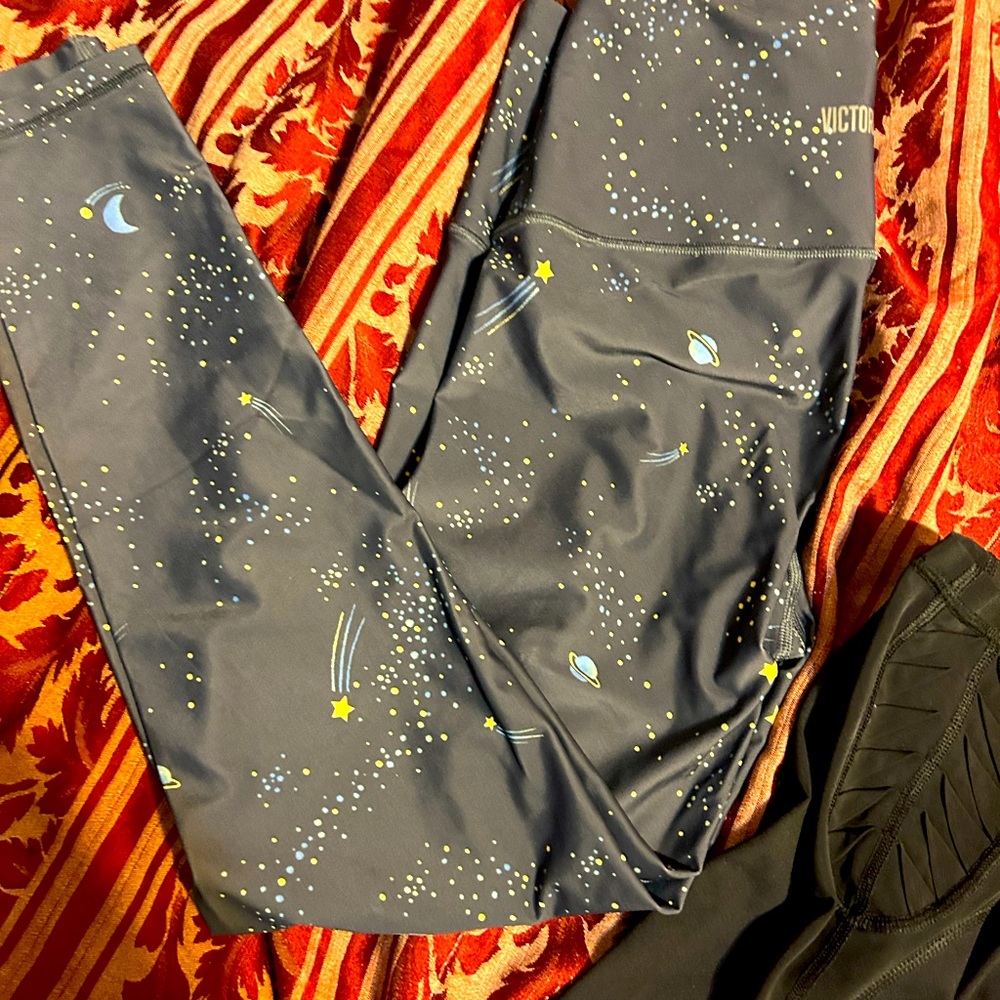 3 pair of size S Capri and reg  leggings women’s VS pINK